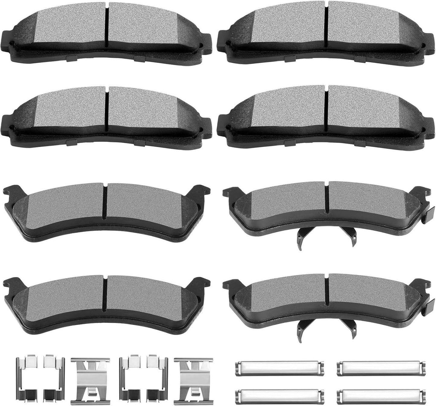 SCITOO Ceramic Front Rear Disc Brake Pad Set for Ford Vehicles
