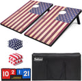 Cornhole Set Regulation 3x2 Foldable Boards with 8 Bean Bags