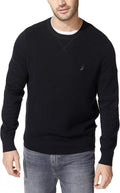 Nautica Ribbed Sweater - Classic-Fit Cotton Crew Neck