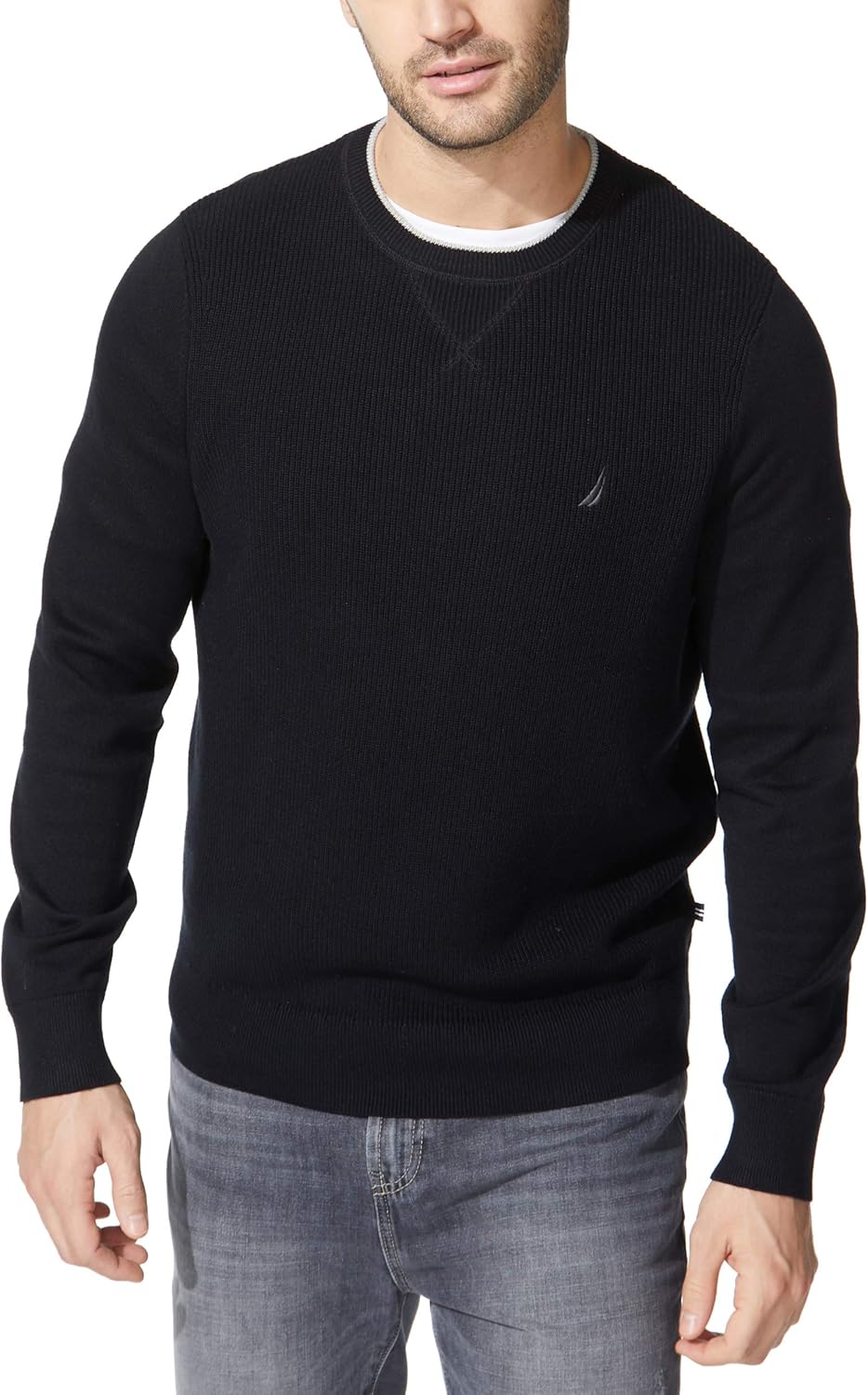 Nautica Men's Ribbed Sweater: Cozy Comfort for Every Season