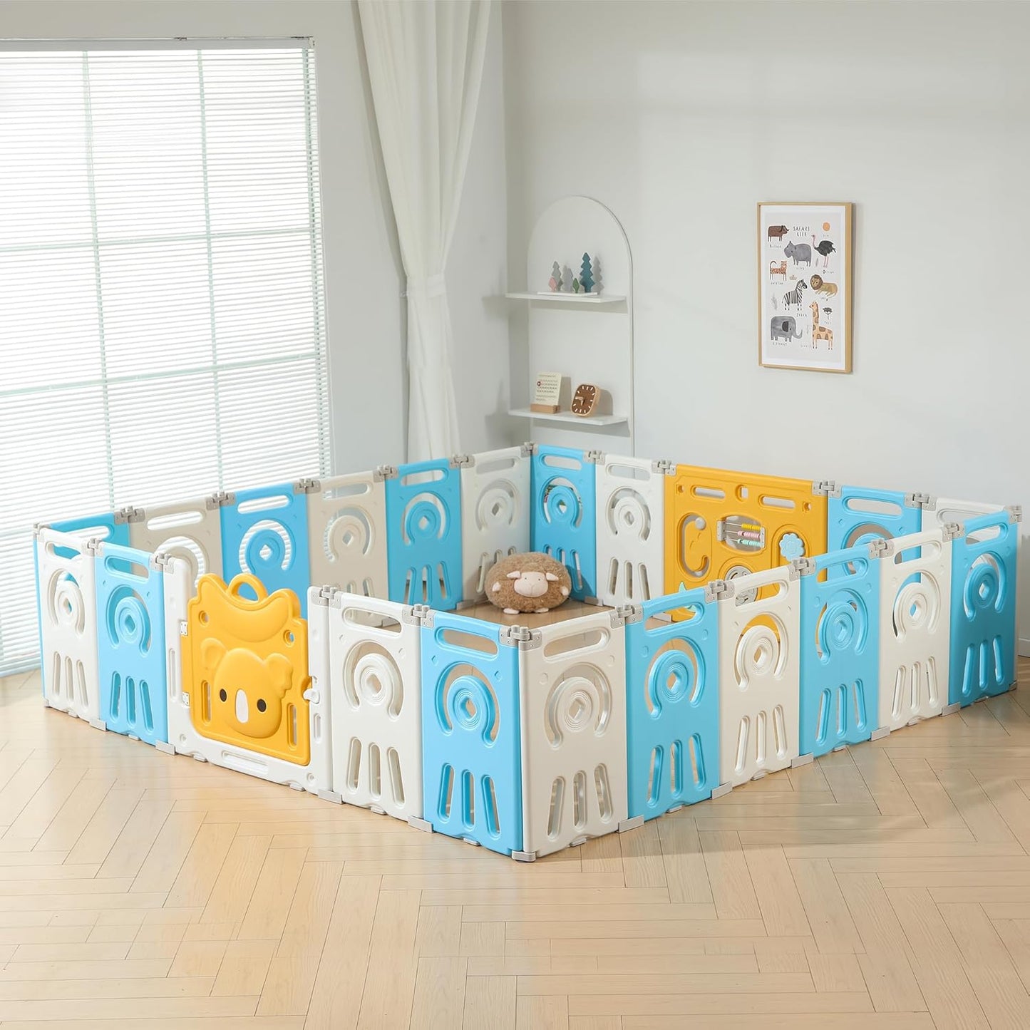 Foldable Play Pen for Babies and Toddlers - Extra Large Yard