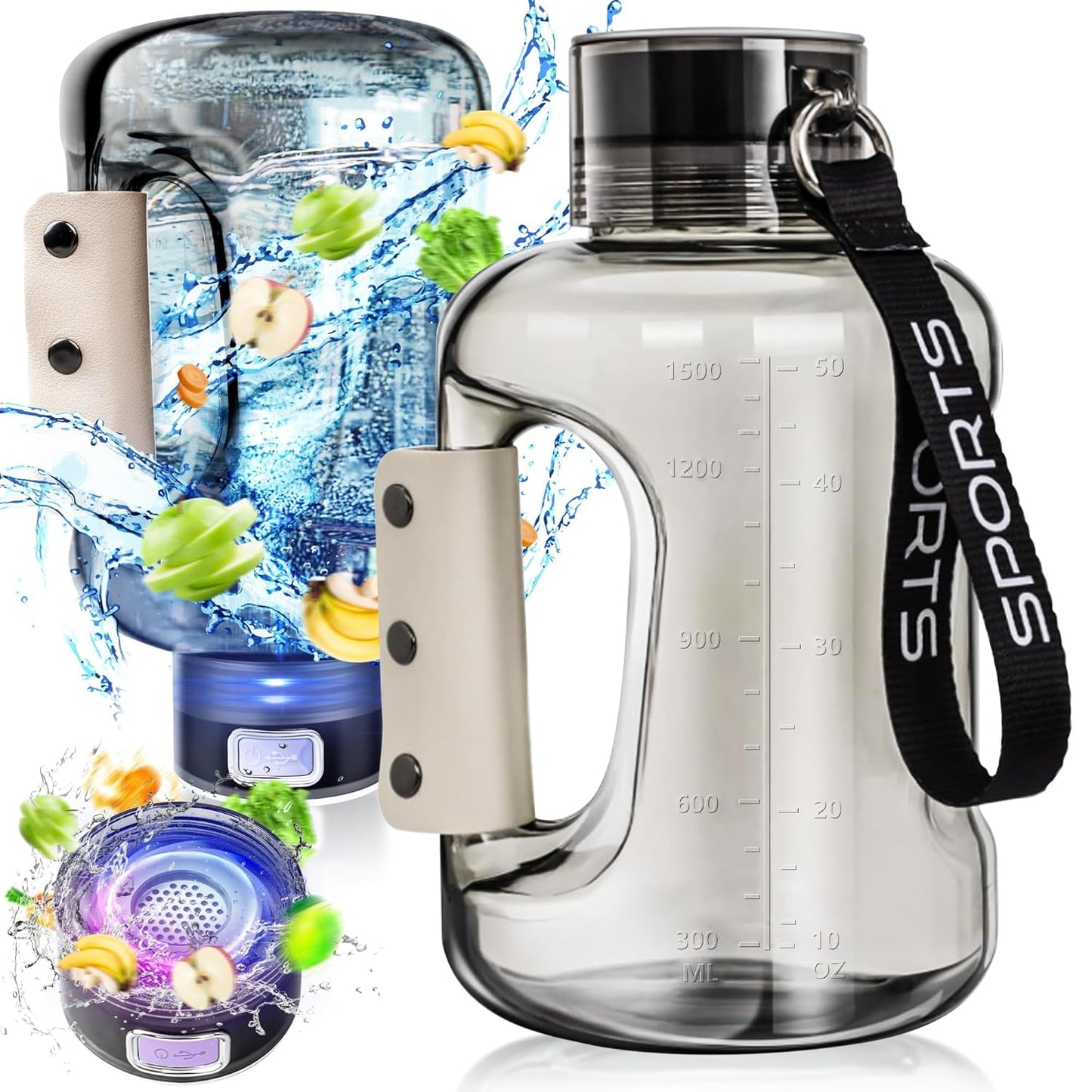 Hydrogen Water Bottle Generator for Healthy Hydration and Fitness