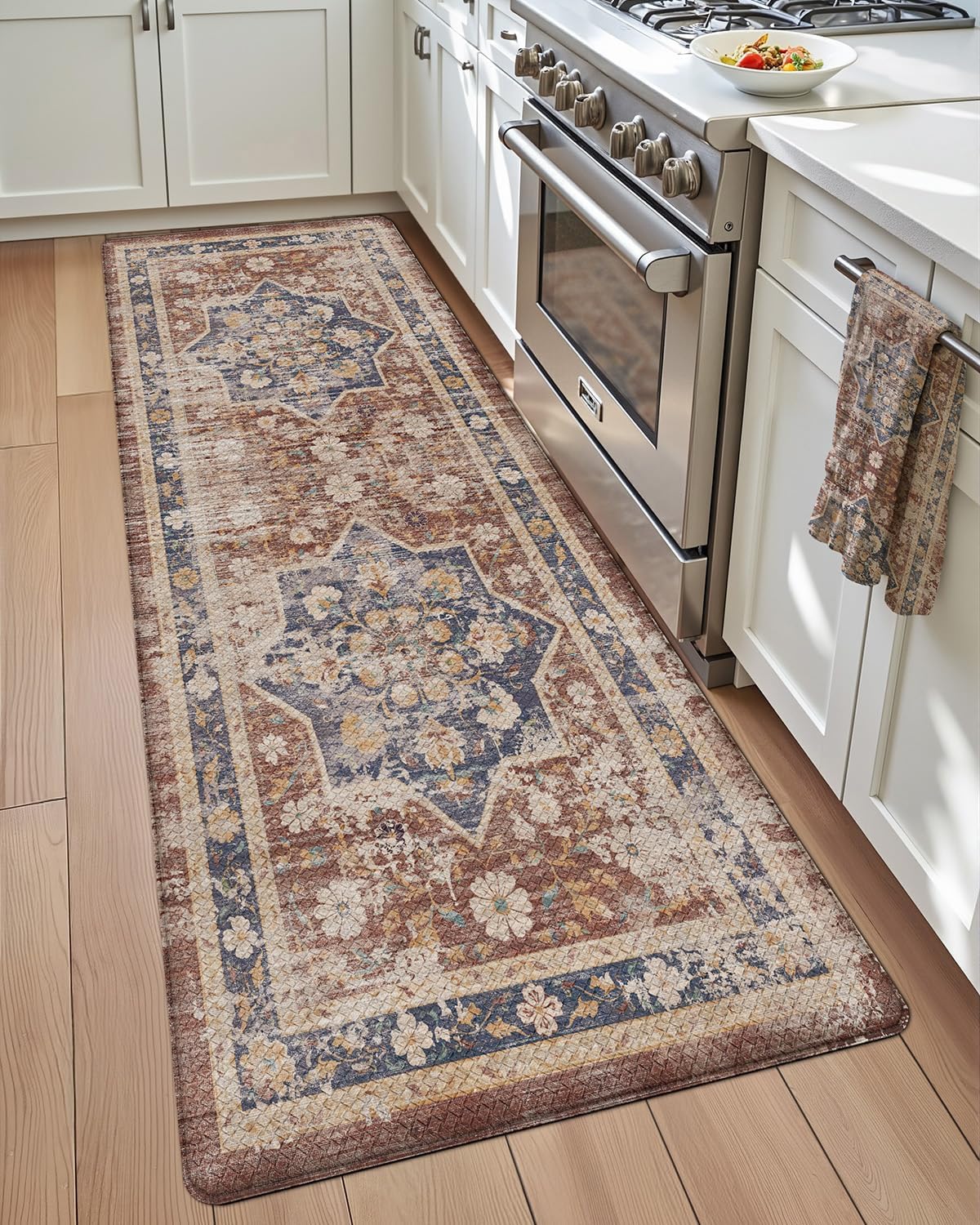 DEXI Kitchen Floor Mats Anti Fatigue Cushioned Vintage Runner Rug