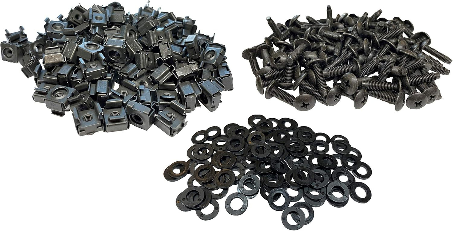 10-32 Cage Nut & Screws 100-Pack - Durable USA Made Hardware