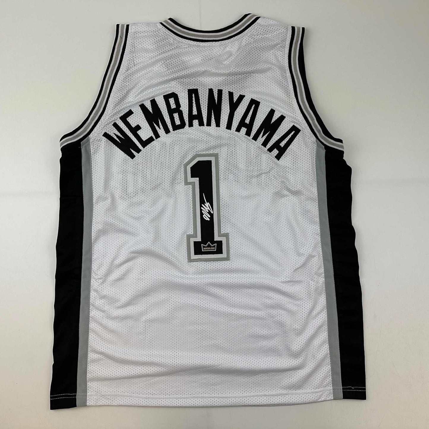 Facsimile Autographed Victor Wembanyama Basketball Jersey XL