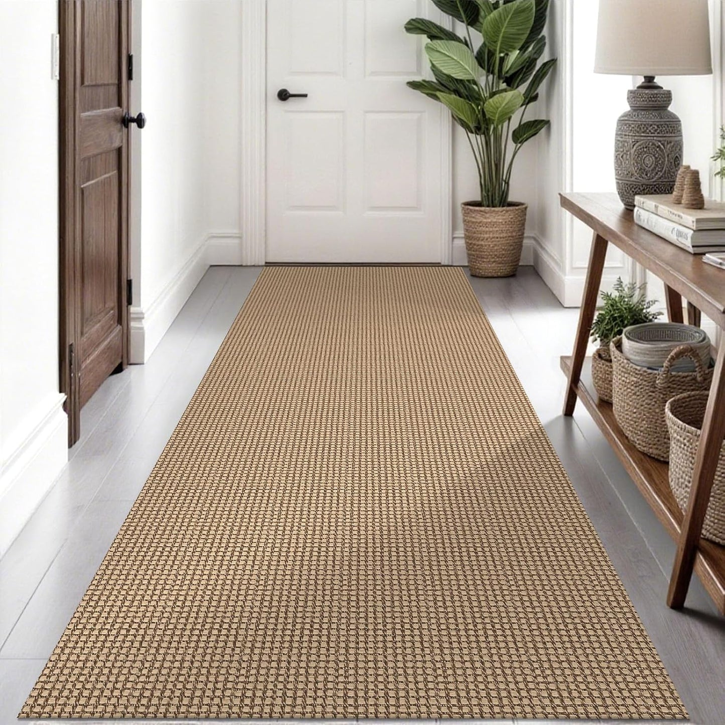 Braided Runner Rug 3x8 Ft Washable Non Slip for Hallways