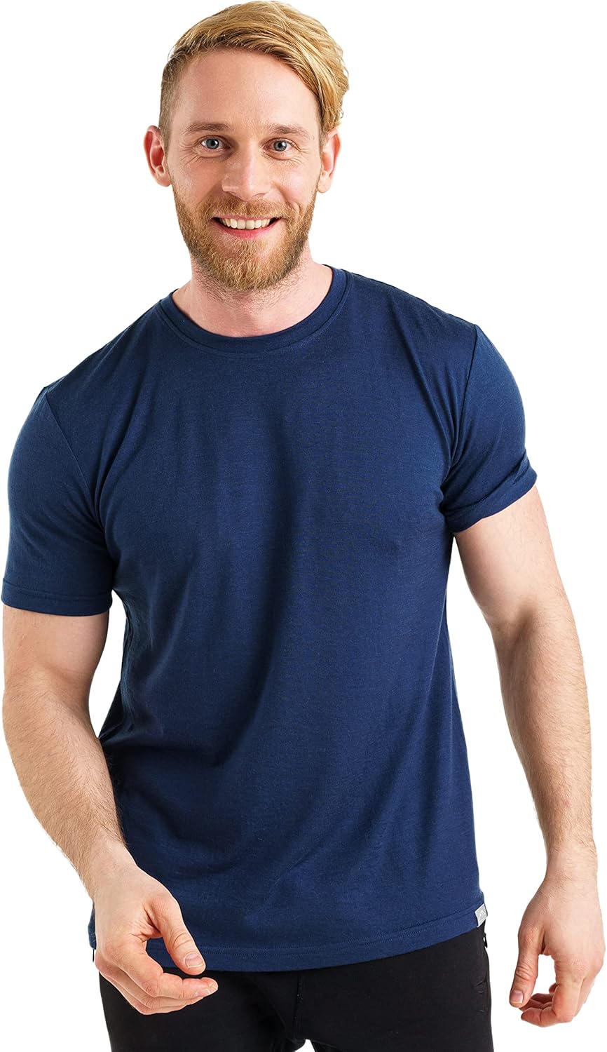 Merino Wool T-Shirt for Men - Lightweight Base Layer Comfort