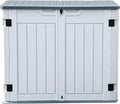 Outdoor Weather-Resistant Horizontal Storage Shed - 35 Cu Ft Capacity
