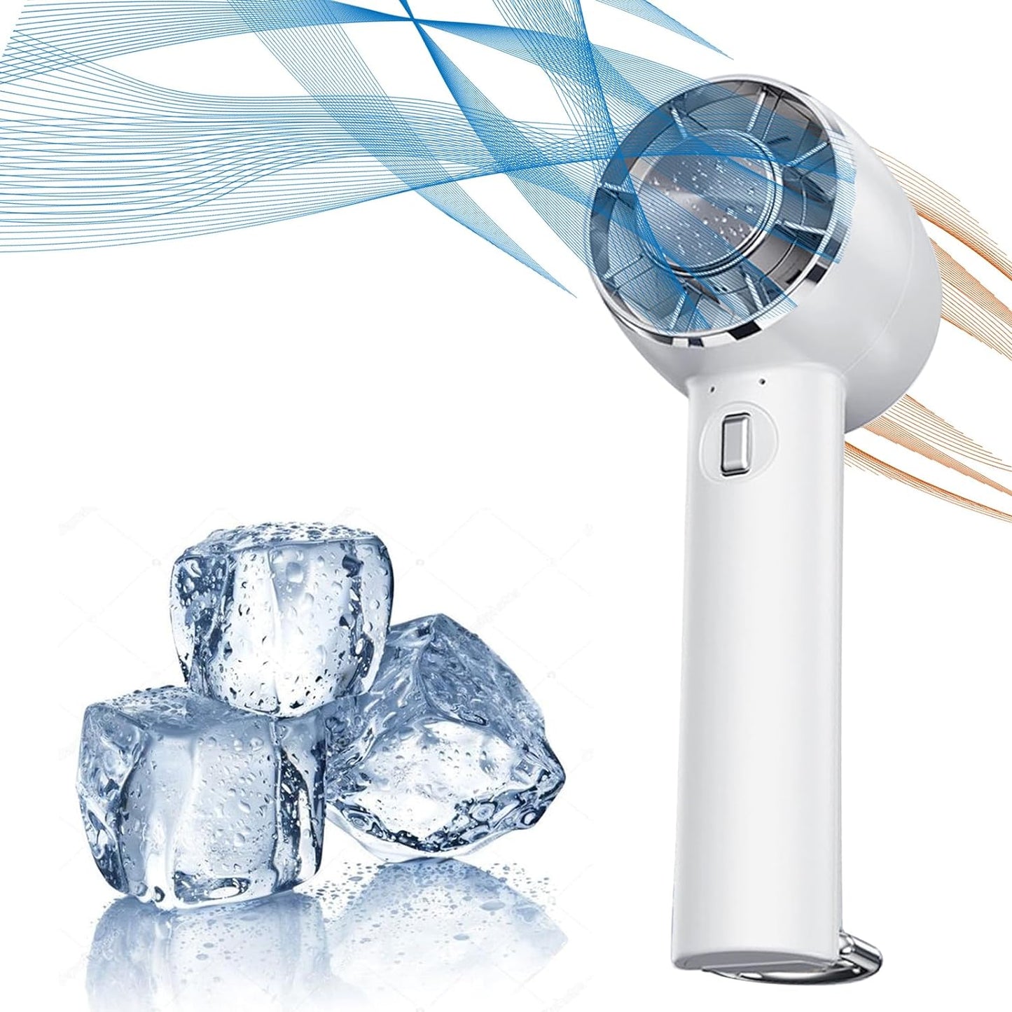 Portable Ice Cooling Handheld Fan - Instant Relief