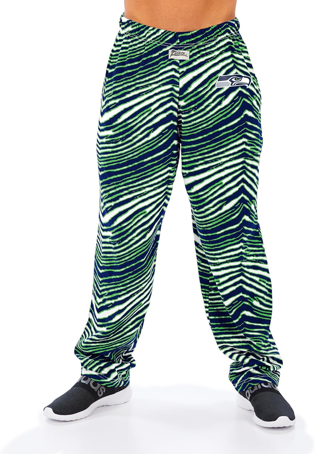 Zubaz Men's Zebra Track Pant for Ultimate Team Spirit