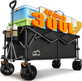 300L Extra Large Collapsible Foldable Wagon - Heavy Duty 440lb