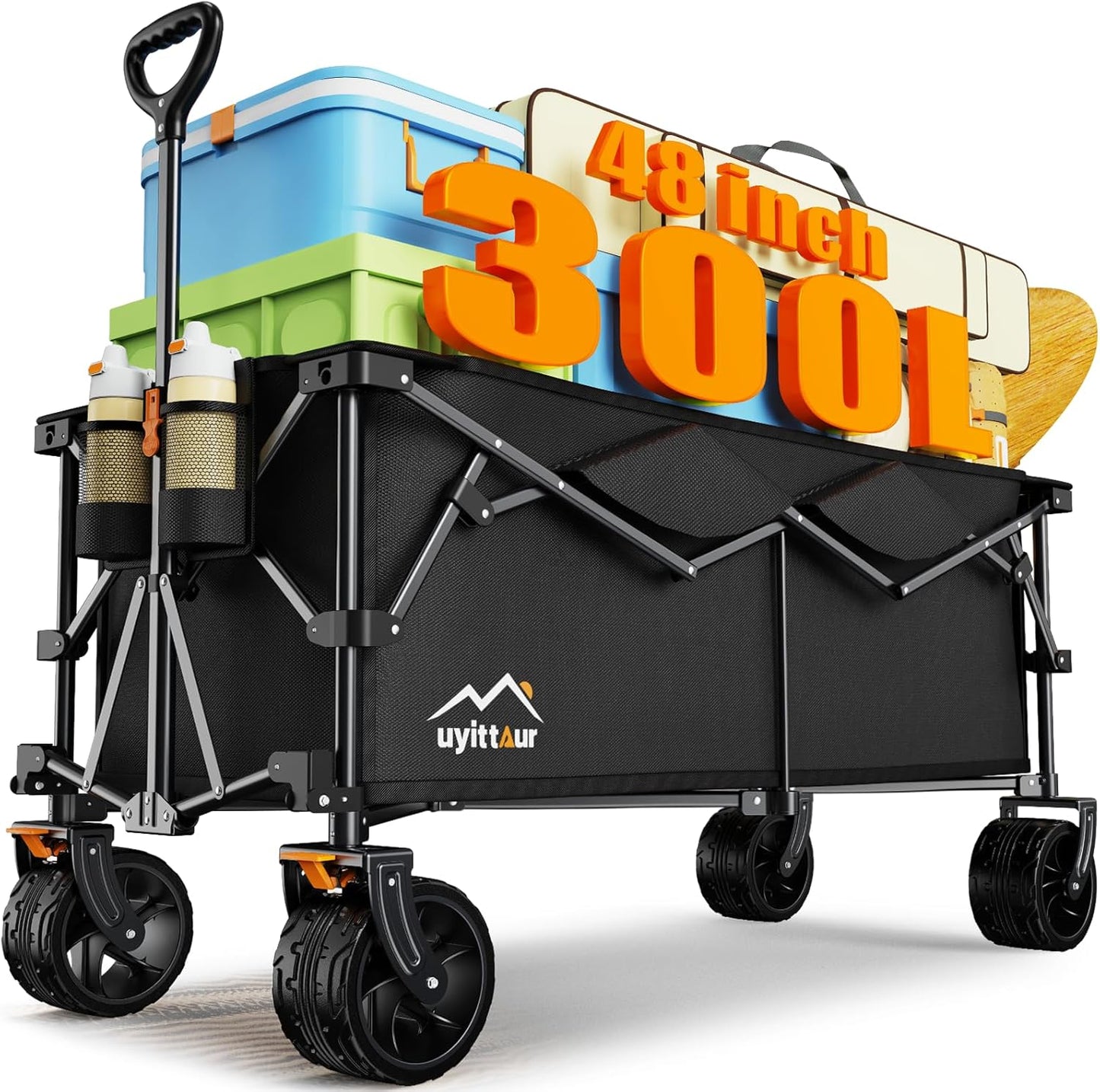 300L Extra Large Collapsible Foldable Wagon for All Activities