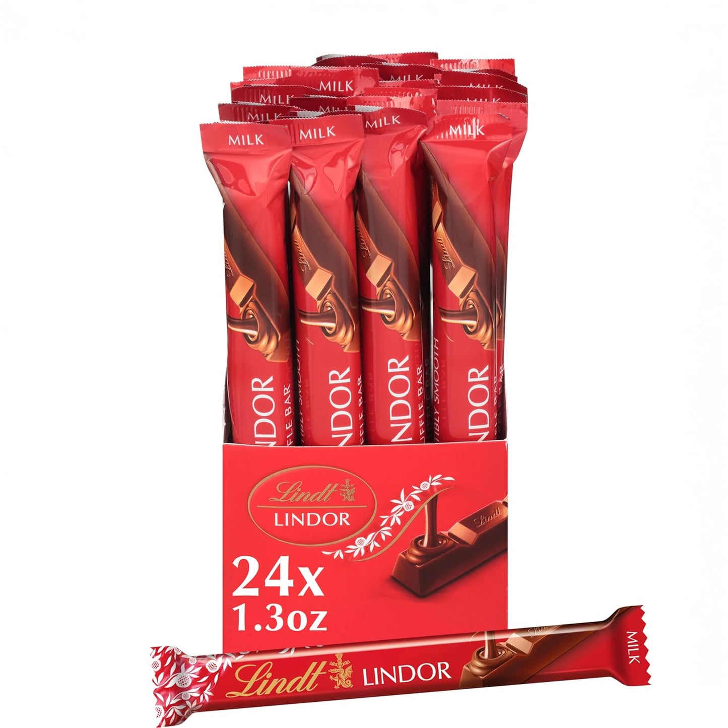 LINDOR Milk Chocolate Truffle Bar - Irresistibly Smooth Treat