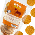 Riley's Waffles Chicken Chips for Dogs - Crisp 100% Chicken Treats