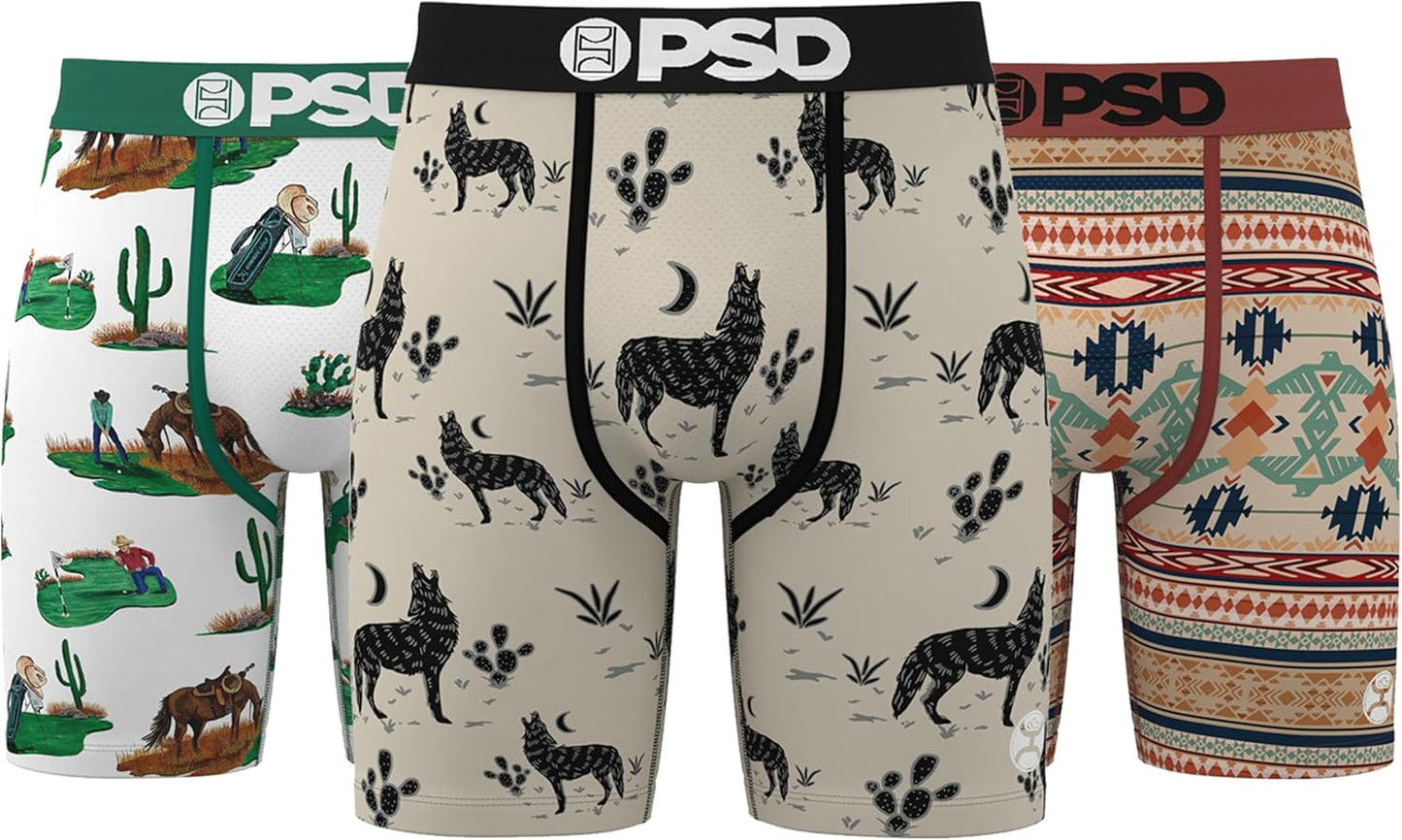 PSD Underwear Mens Boxer Briefs - Soft Breathable Comfort