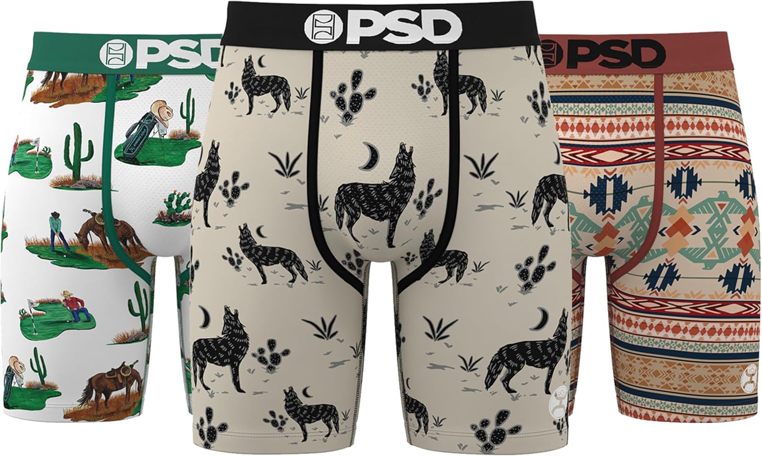 PSD Underwear Mens Boxer Briefs - Soft Breathable Comfort