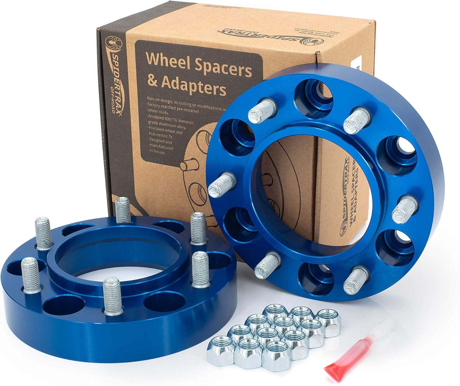 Spidertrax WHS007 Blue Wheel Spacer Kit for Toyota Models