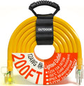 HUANCHAIN 200 ft 12/3 Gauge Outdoor Extension Cord for Safety