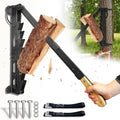 3-in-1 Wall Mounted Kindling Splitter - Easier Firewood Splitting