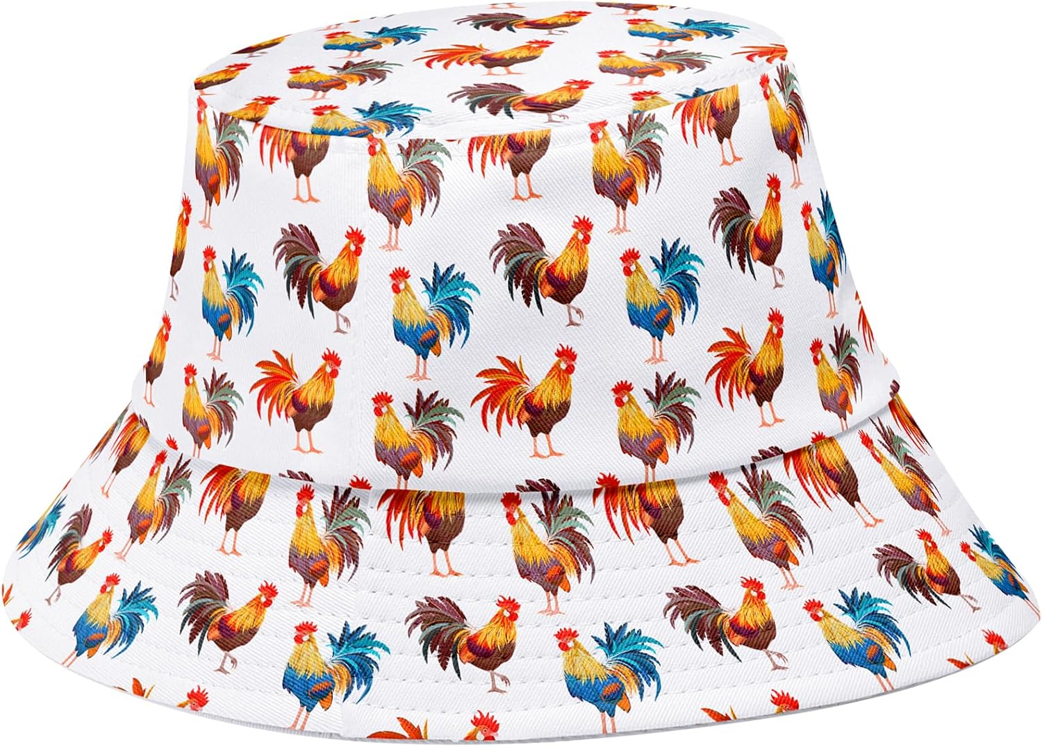 Cute Fish Print Bucket Hat for Sunny Style