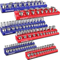 WORKPRO Magnetic Socket Organizer Set - Holds 143 Sockets for 1/4, 3/8