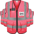 Reflective Safety Vest High Visibility Class II Mesh Vest for Men