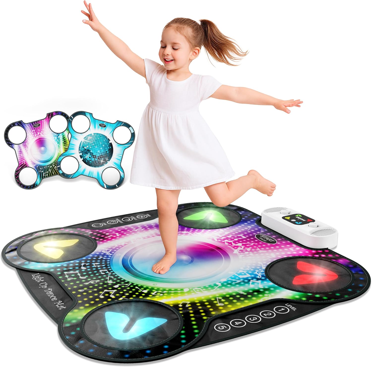Kidzlane Light Up DJ Dance Mat for Kids - Fun Arcade Games