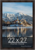 wallsthatspeak 22x27 Espresso Brown Picture Frame for Puzzles