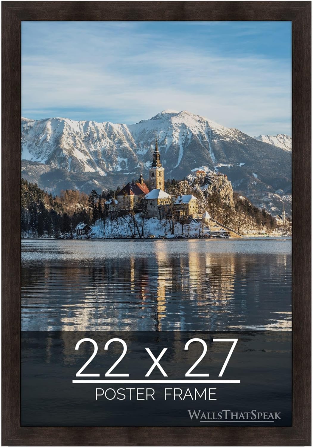 Espresso Brown Picture Frame for Puzzles, Photos, and Artwork