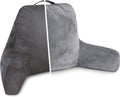 Husband Pillow Aspen Iron Grey Reading Pillow Bed Rest Chair - Large