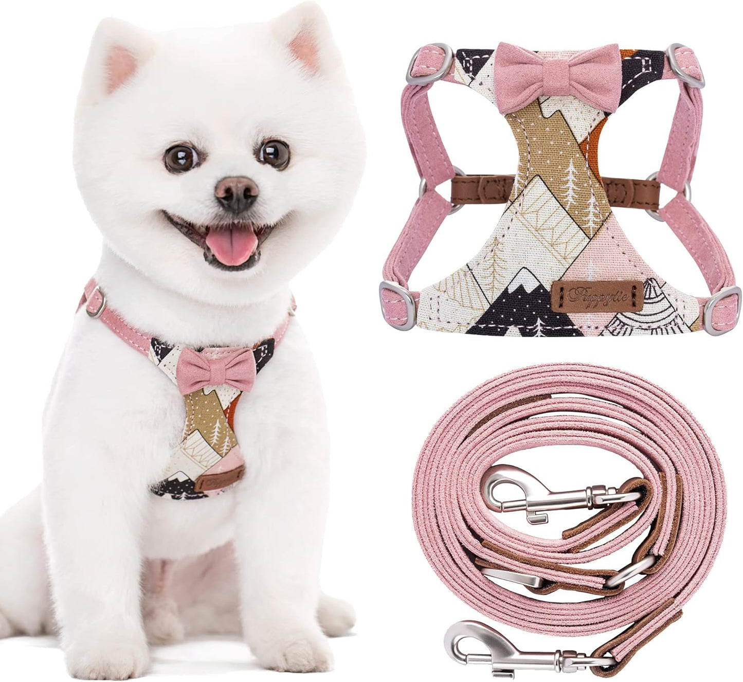 Puppytie No Pull XS Dog Harness with Multifunction Leash