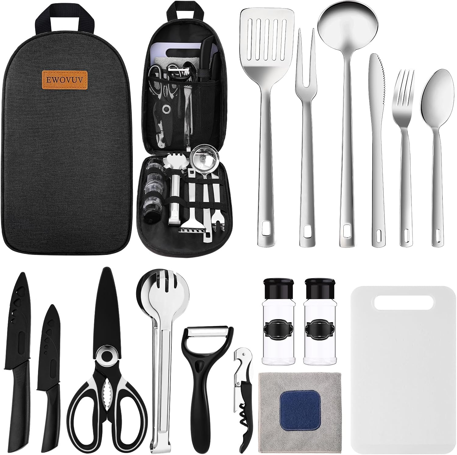 Portable Camping Utensils Set - Outdoor Cooking Gear