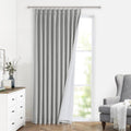 Vision Home Light Gray Pinch Pleated Full Blackout Curtains - Thermal
