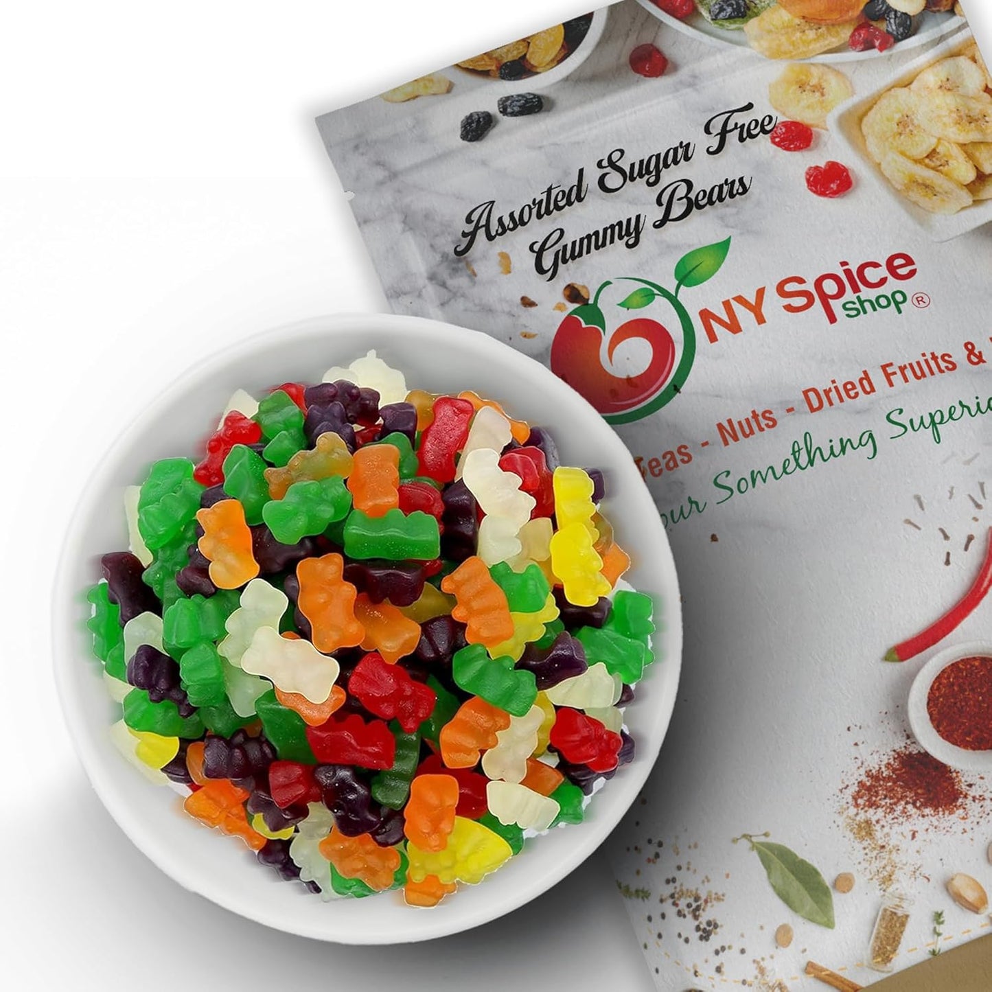Assorted Sugar Free Gummy Bears - Delicious Chewy Candy Treats
