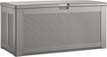Extra Large Resin Deck Box 134 Gal Gray - Weather Resistant Storage