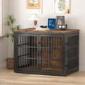 Piskyet Heavy Duty Dog Crate Furniture for Large Dogs Indoors