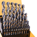 29Pcs Drill Bit Set 135 Tip HSS Black and Gold Finish - Precision