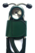 The BATCLIP (Green) Stethoscope Hip Holder - Handmade Leather Clip