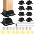 4x4 Post Base 10 Pcs Inner Size 3.7x3.7 Heavy Duty - Deck Support