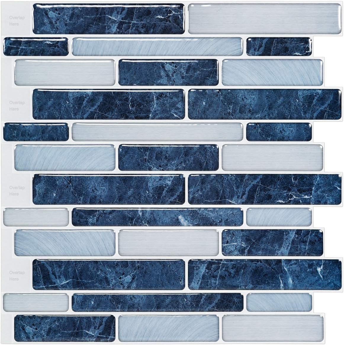 LONGKING Self-Adhesive Kitchen Backsplash Tiles for Easy Decor