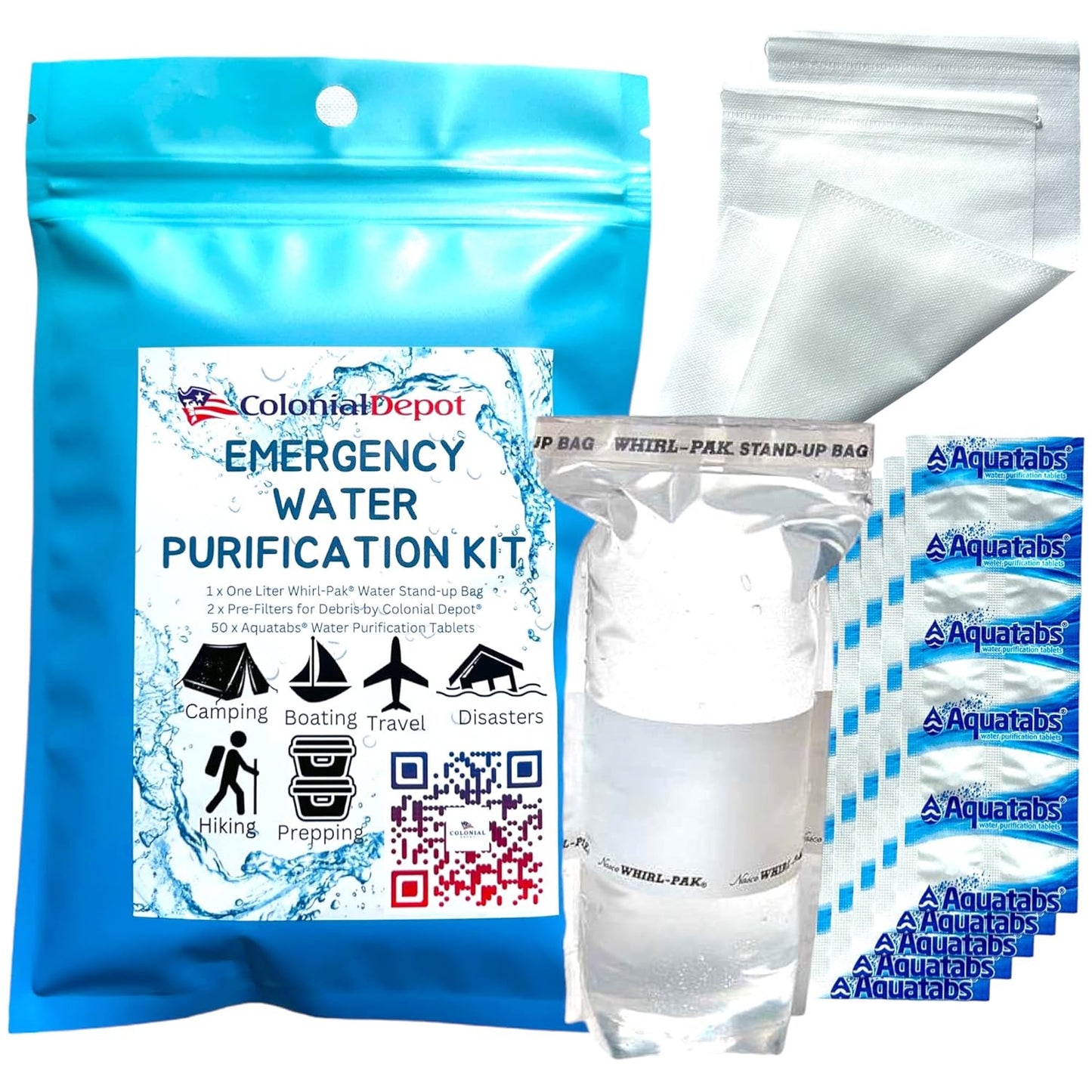 Aquatabs Water Purifying Tablets Kit