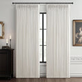 Pleat Viral Linen 90 in Blackout Curtains - Memory Pleated Drapes