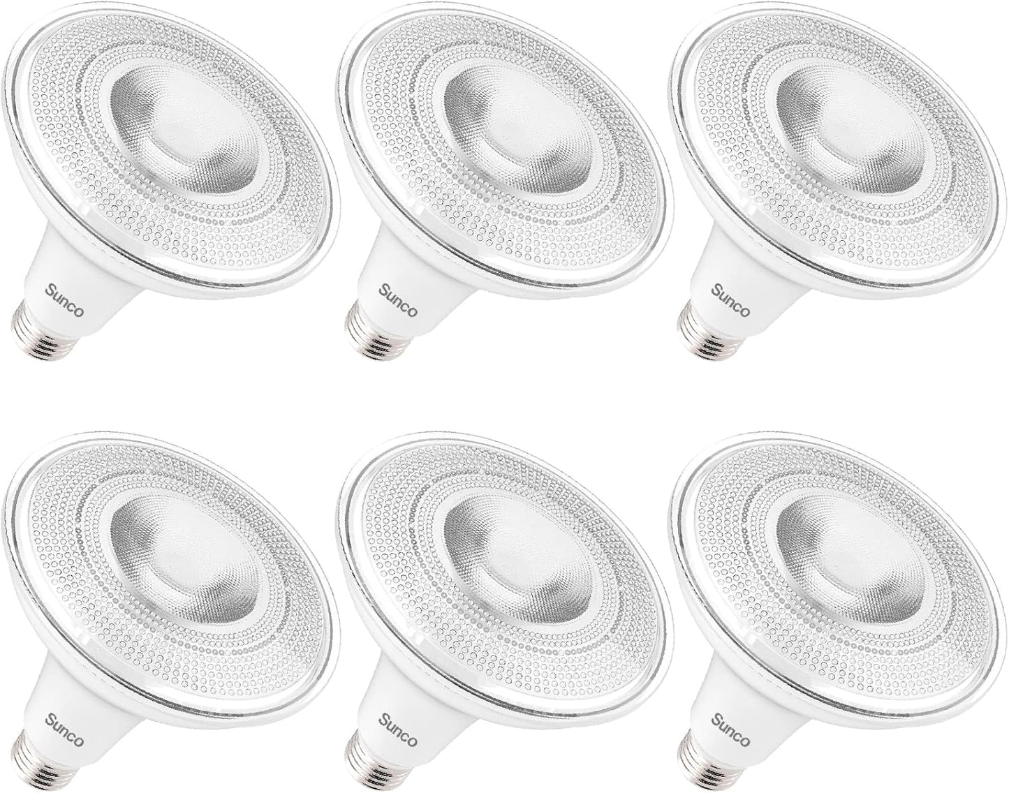 Sunco 6 Pack Outdoor LED Flood Light with Dusk to Dawn Feature