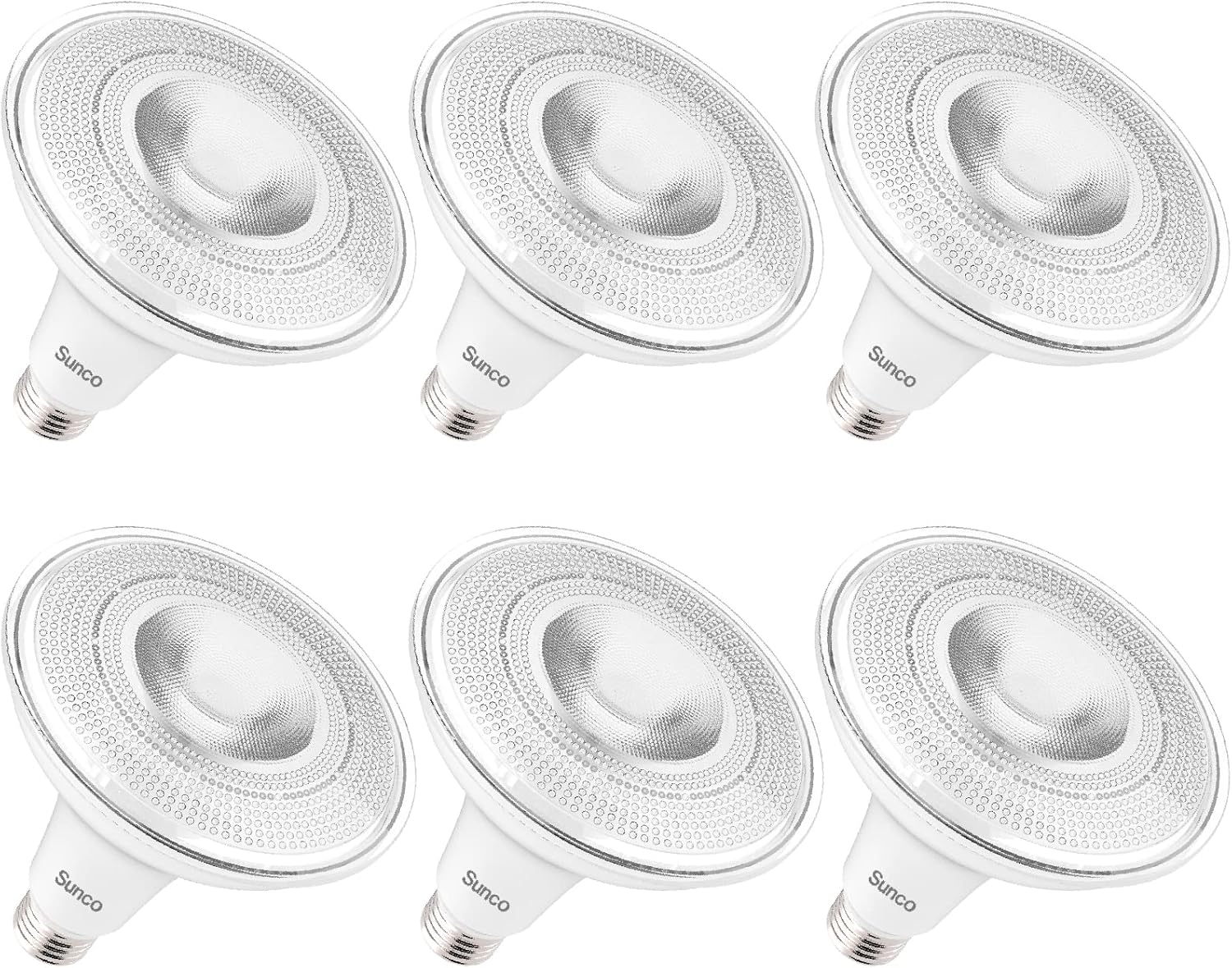 Sunco 6 Pack Outdoor LED Flood Light with Dusk to Dawn Feature
