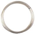 4 Gauge Half-Round Dead Soft 925 Sterling Silver Wire - 2 ft
