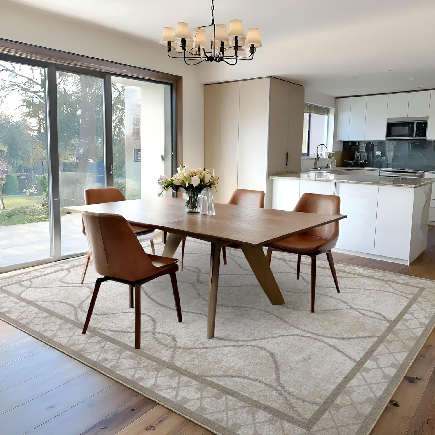 Washable Area Rugs 8x10 for Living Room and Bedroom Use