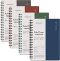 EMSHOI Lined Journal Spiral Notebook 4-Pack A5 - Compact 640 Pages