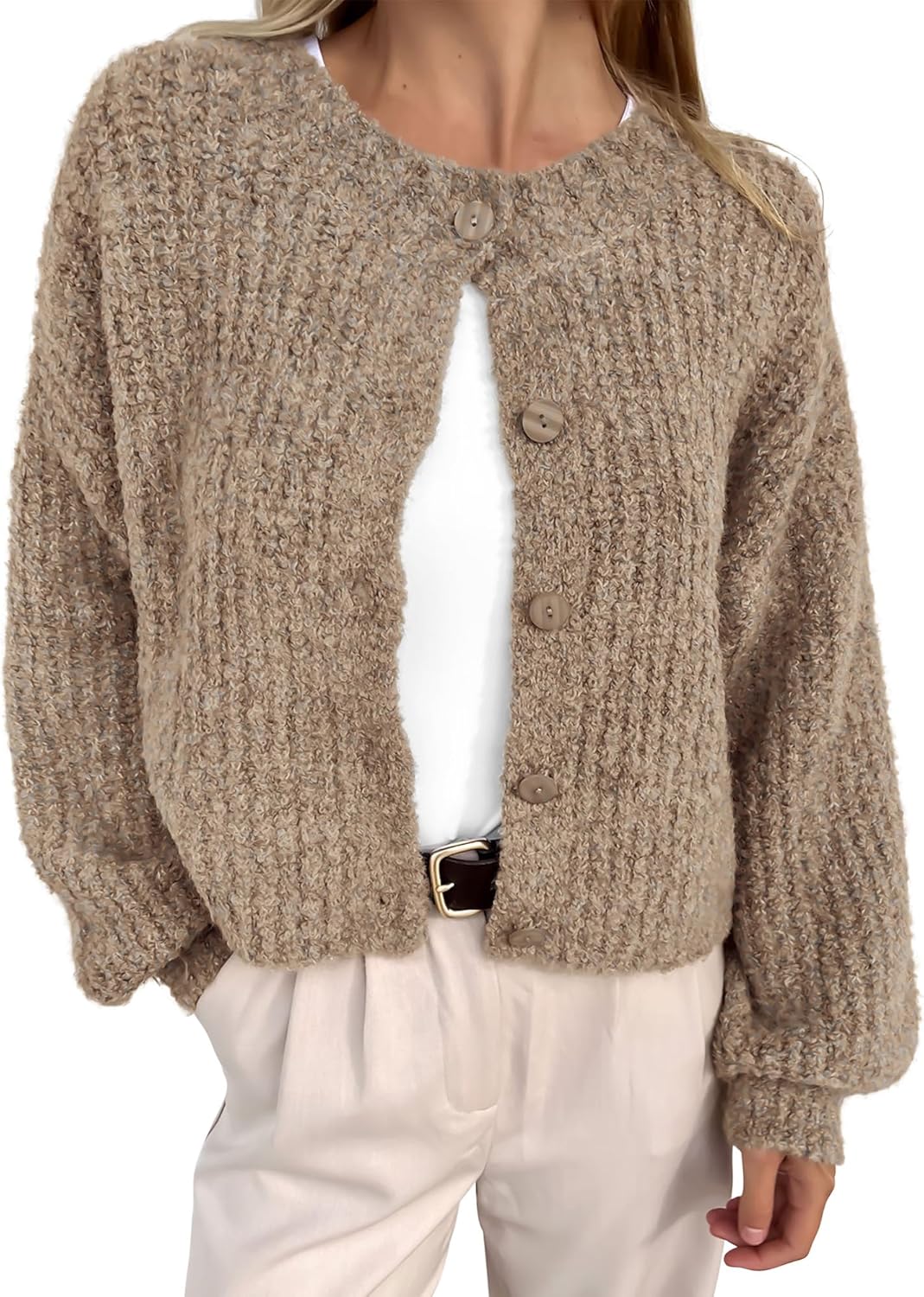 BTFBM Cardigan Sweaters for Women: Cozy Fall Knit Outwear