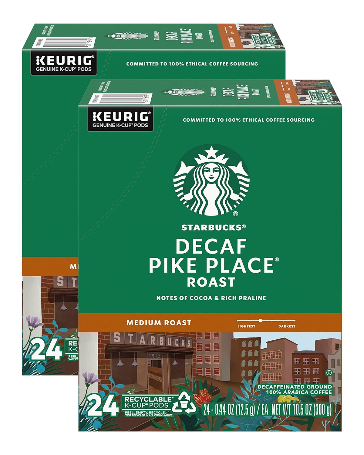 Bold Flavor: 48 Decaf Pike Place K-Cups