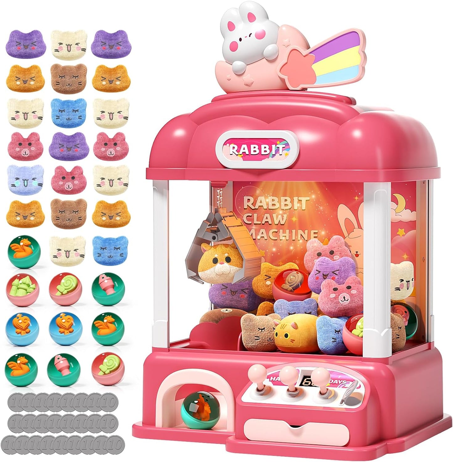55 PCS Large Kids Claw Machine for Fun Party Entertainment